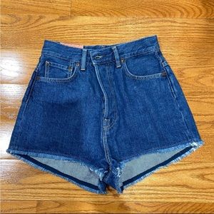 Acne studios jean shorts